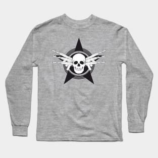 Skull and AK-74 assault rifles Long Sleeve T-Shirt